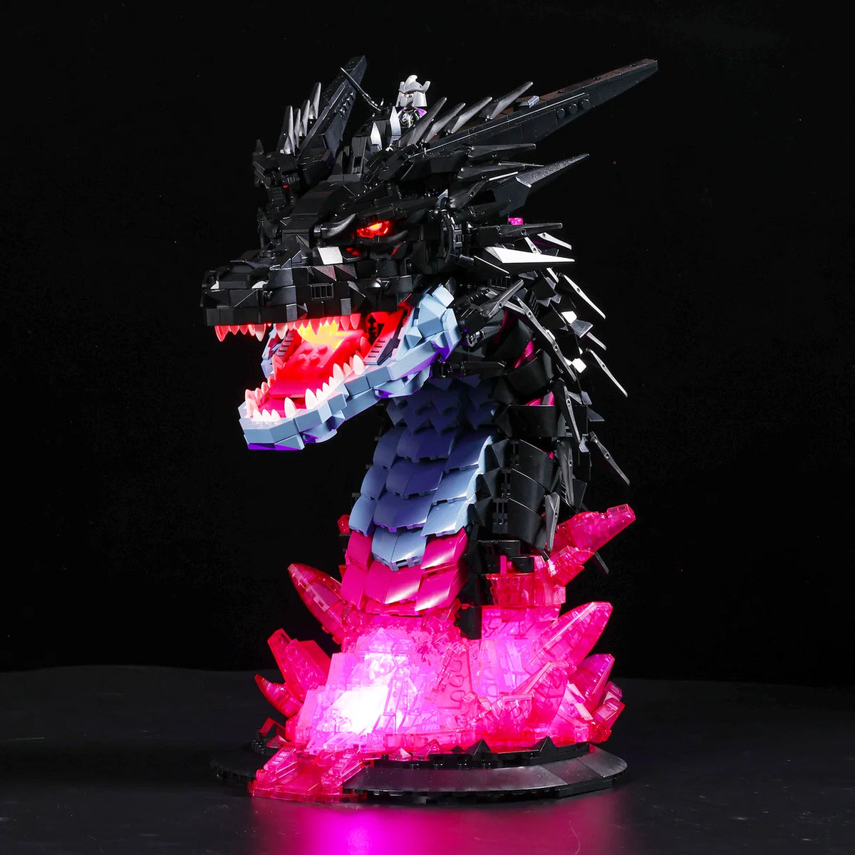JMBricklayer Shadow Dragon illuminated on a dark background