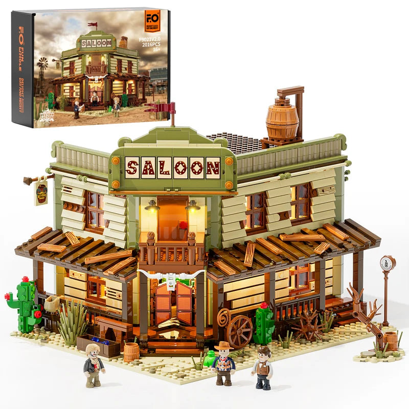 LUMIBRICKS Western Saloon – Lighted Building Set