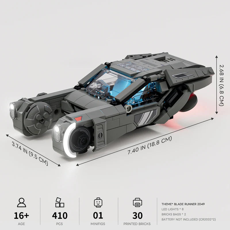 LumiBricks K’s Spinner – Blade Runner 2049 Light-Up Building Set