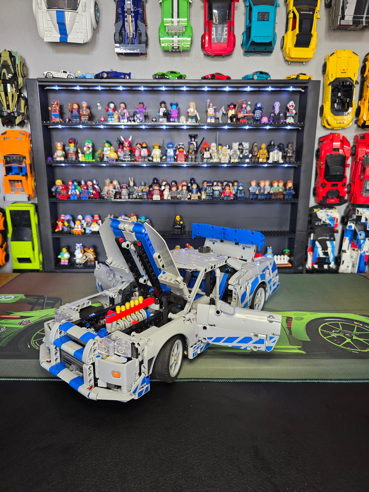 LEGO Nissan Skyline with bonnet and doors open