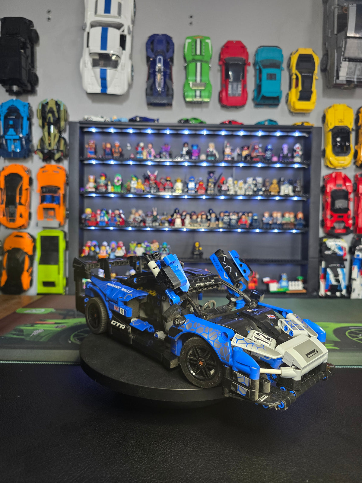 Front three-quarter view of the built LEGO McLaren Senna GTR