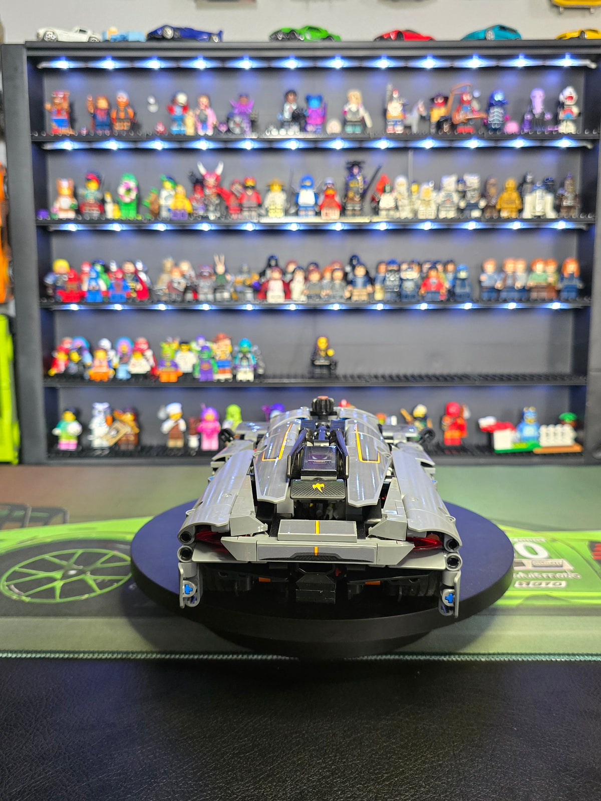 Rear view of the grey Koenigsegg Jesko