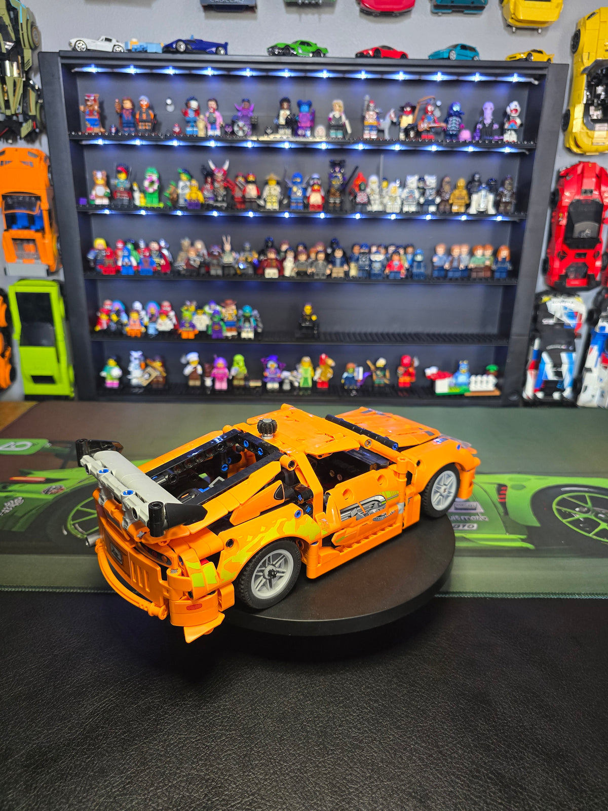 Front three-quarter view of the LEGO Toyota Supra