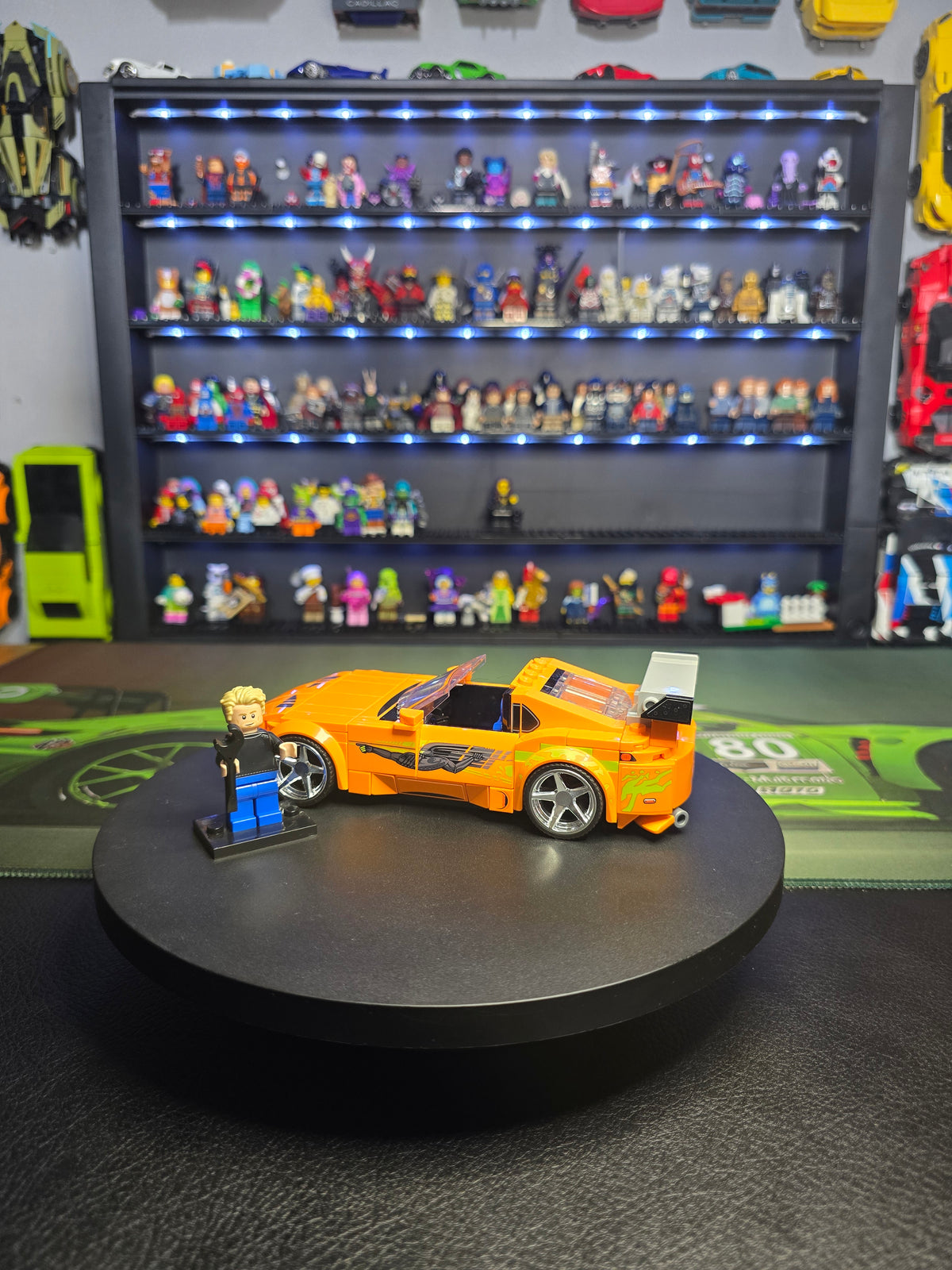 Side view of the LEGO Toyota Supra MK4