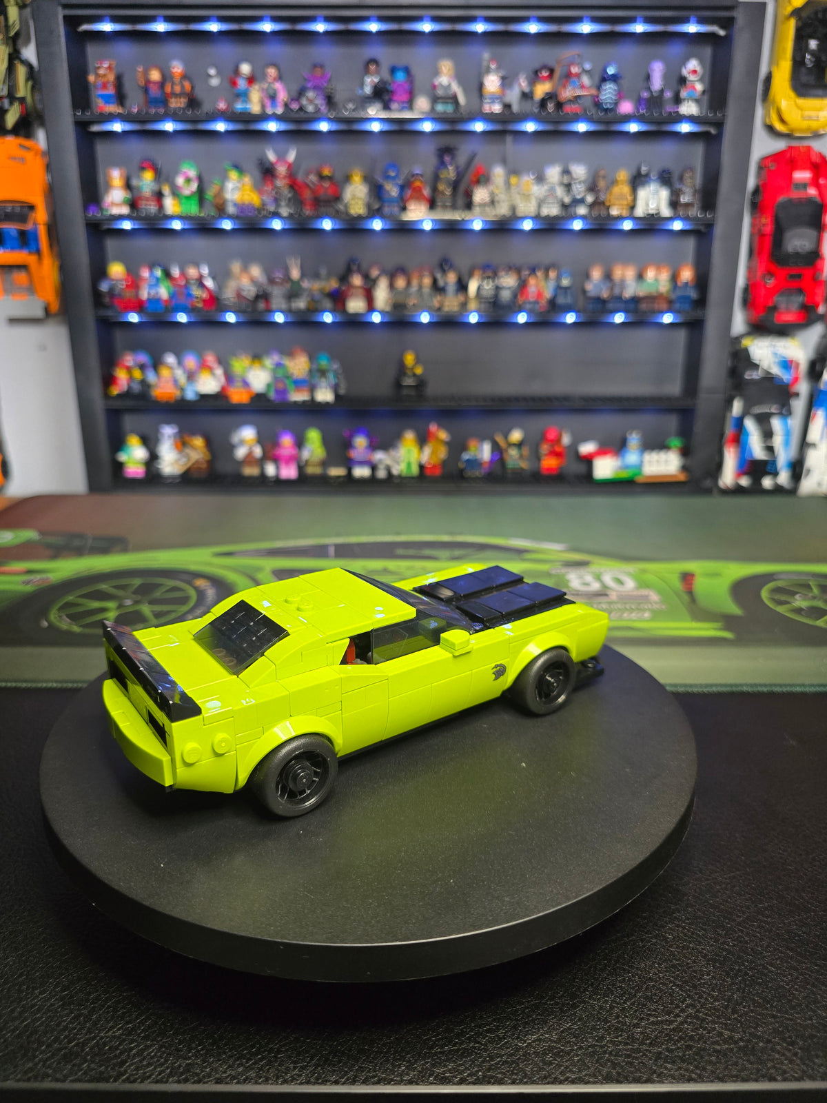 Side view of the LEGO Dodge Challenger