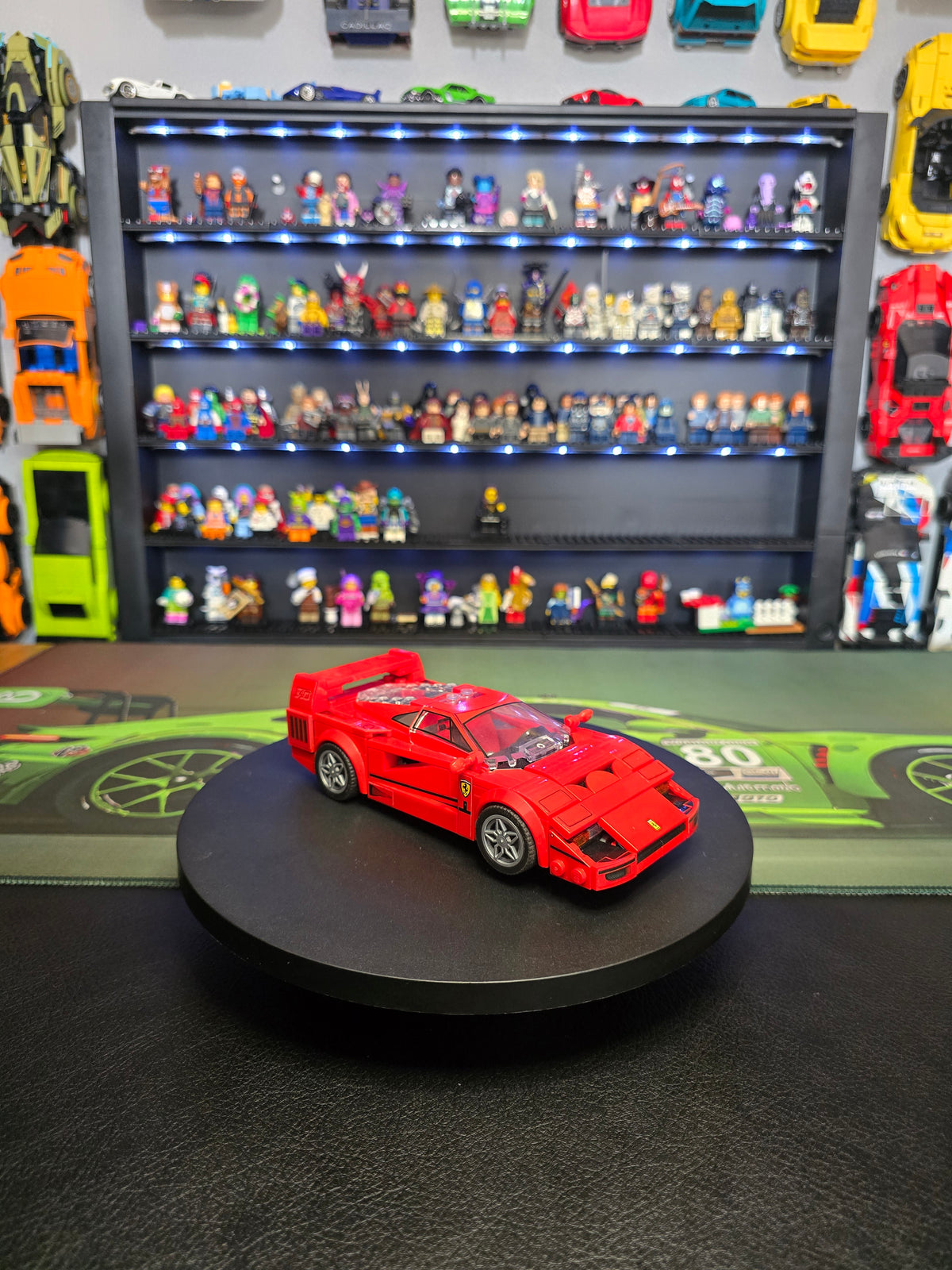 Front three-quarter view of the LEGO Ferrari F40