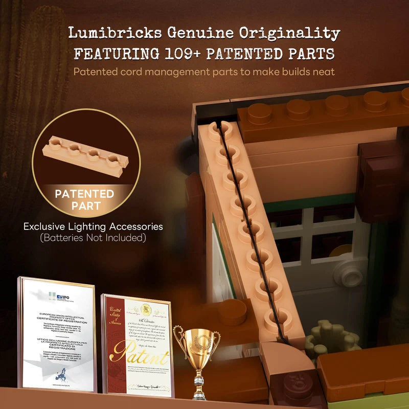 LumiBricks Old West Inn – 2,682 Pieces