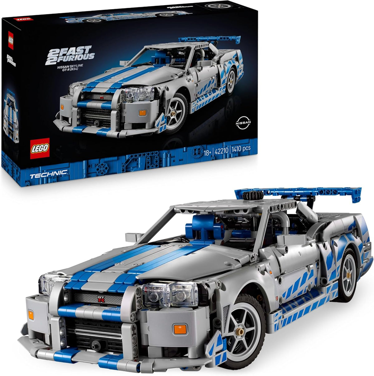LEGO Technic Nissan Skyline GT-R R34 with product box
