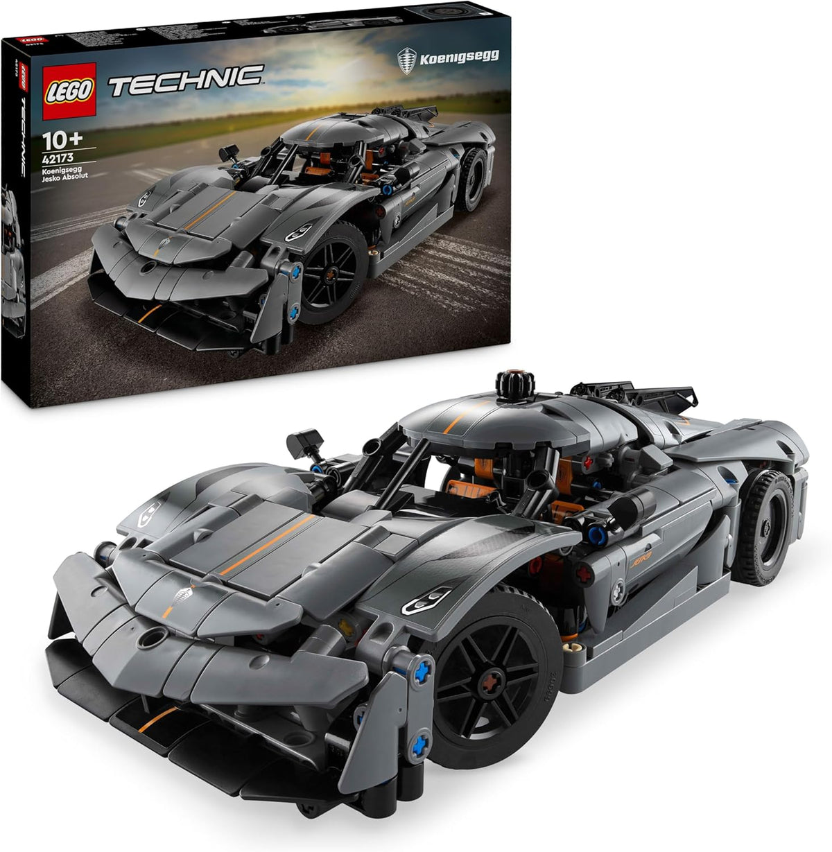 LEGO Technic Koenigsegg Jesko Absolut Grey with product box