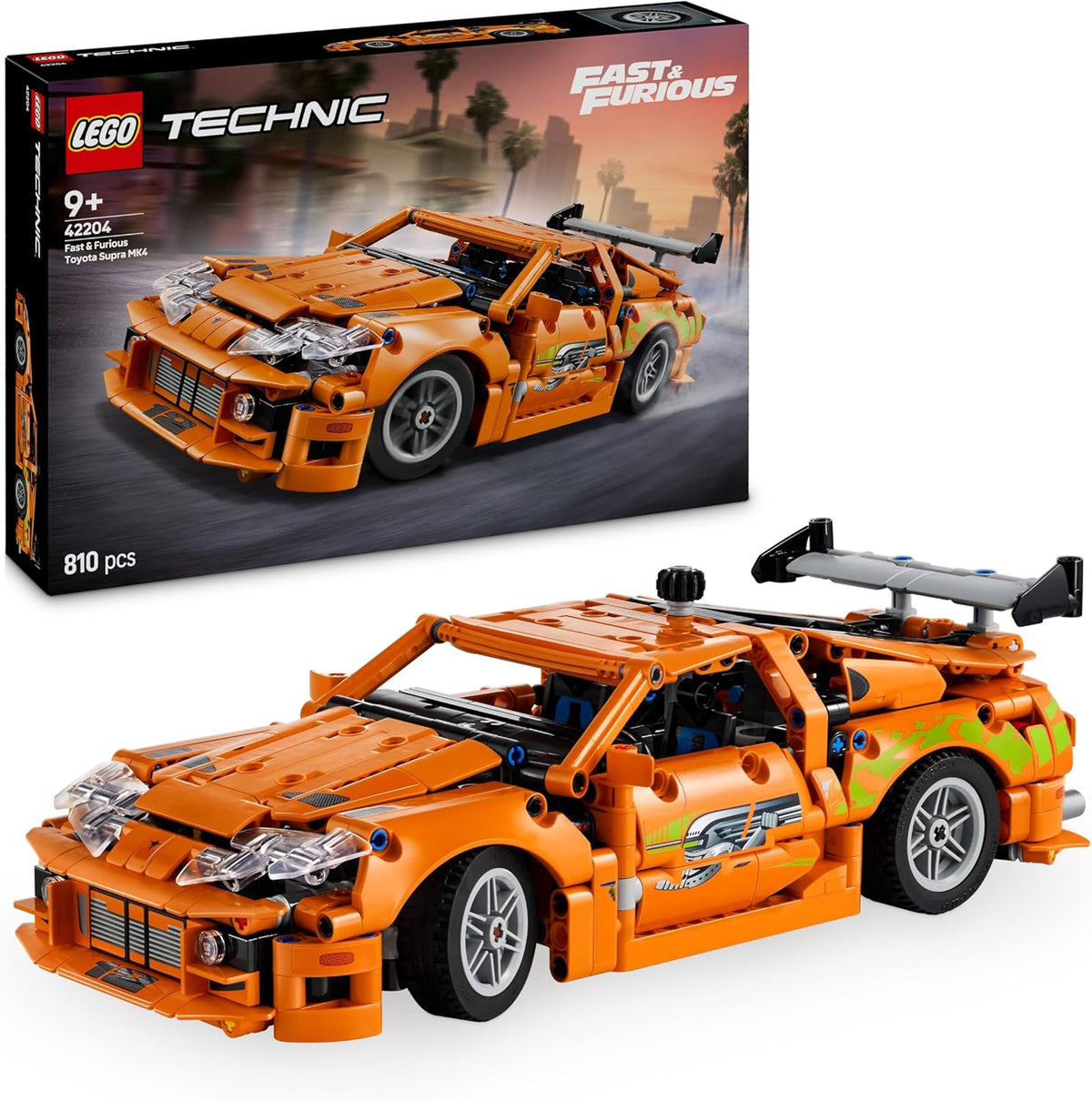 LEGO Technic Fast & Furious Toyota Supra MK4 with product box