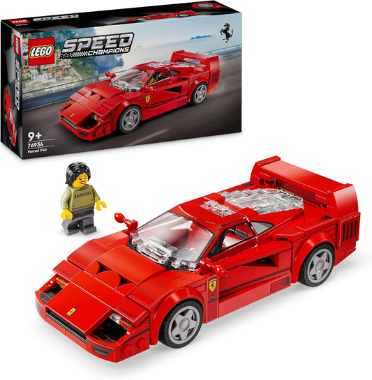 LEGO Speed Champions Ferrari F40 with box and driver figure