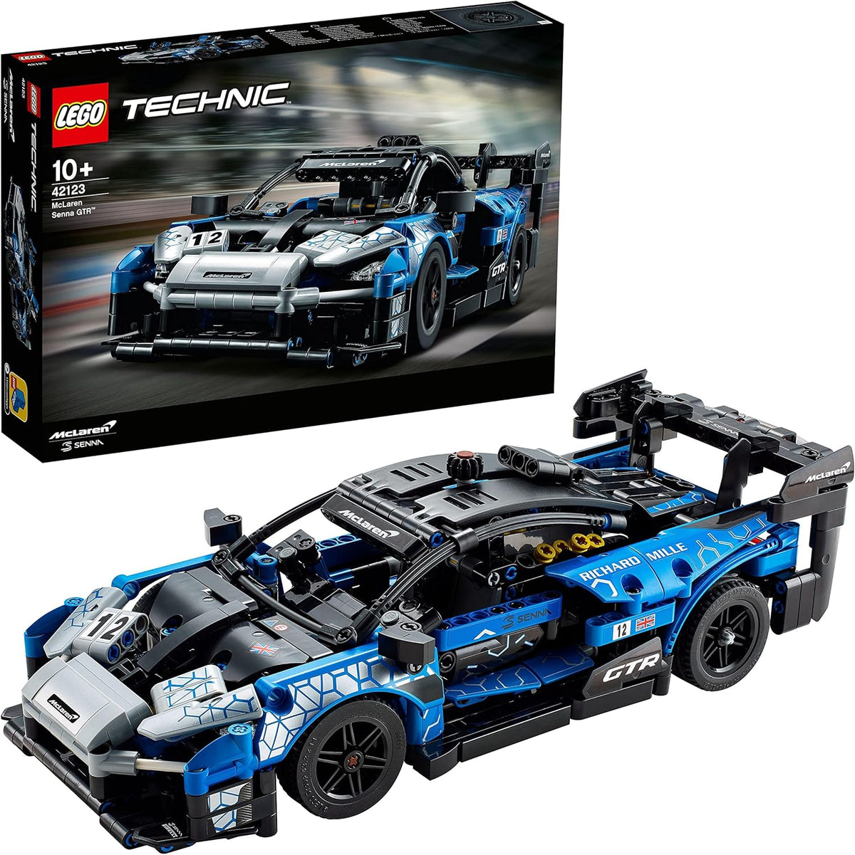LEGO Technic McLaren Senna GTR with product box