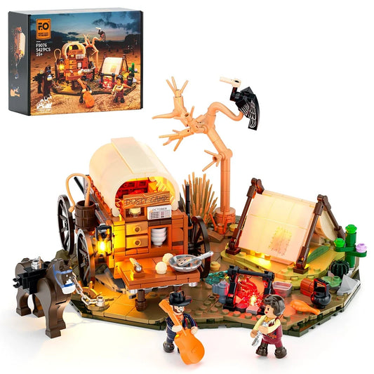 LUMIBRICKS Cowboy camp - 542 Piece building set