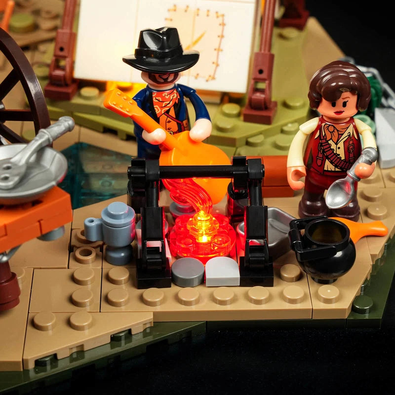 LUMIBRICKS Cowboy camp - 542 Piece building set