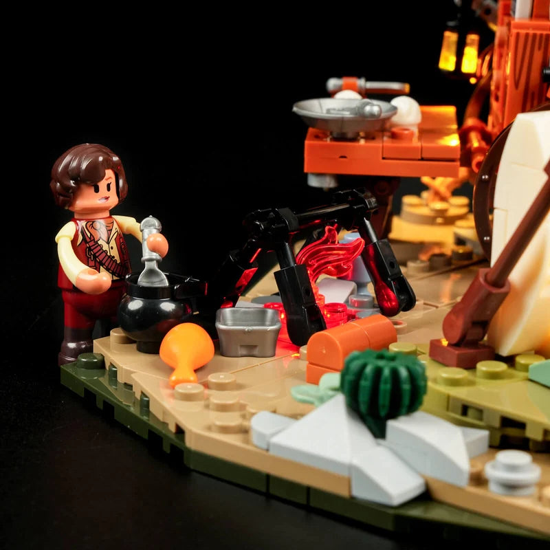LUMIBRICKS Cowboy camp - 542 Piece building set