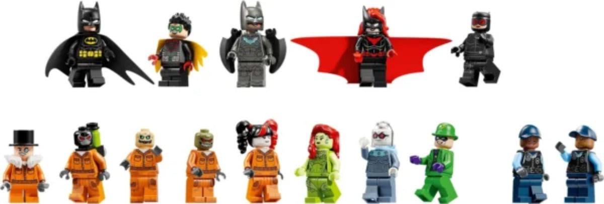 Figures included with the BrickVivid Arkham Asylum building set