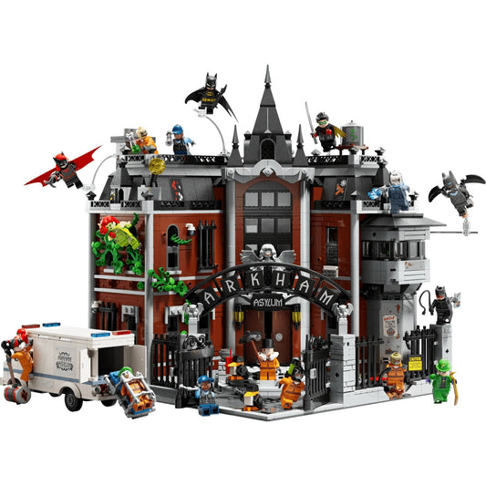 BrickVivid Batman Arkham Asylum building set with figures and transport van