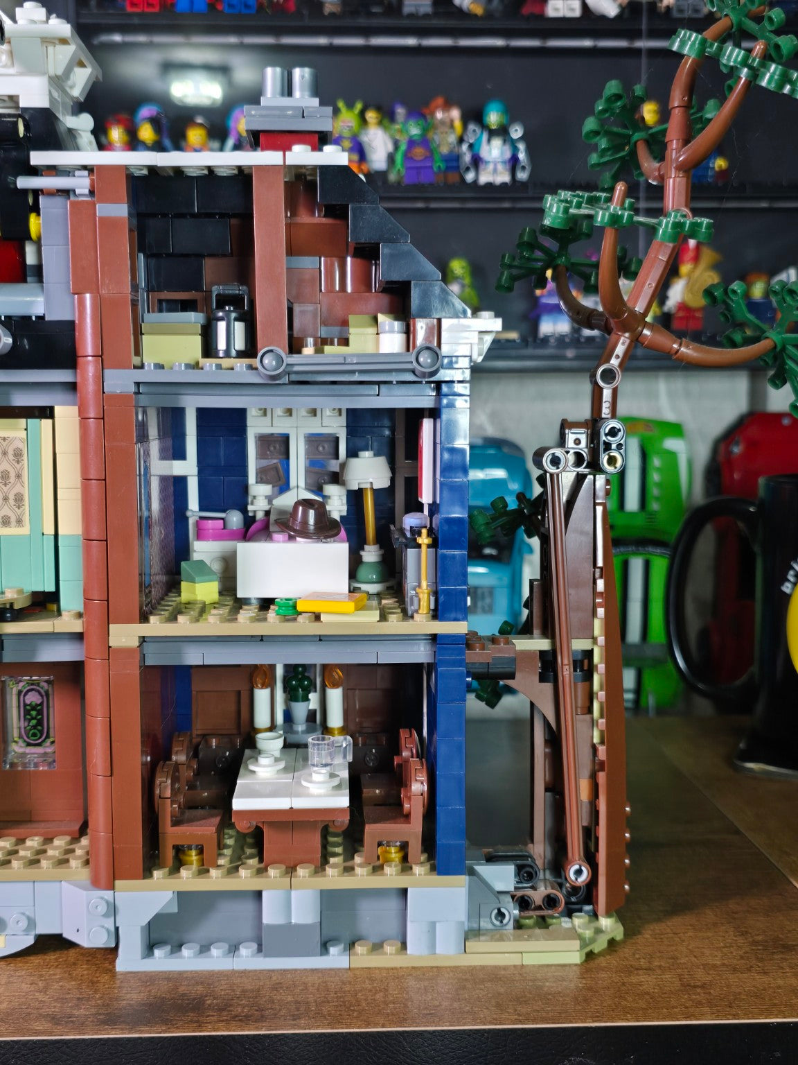 Detailed rooms and dining area inside the BrickVivid Stranger Things Creel House