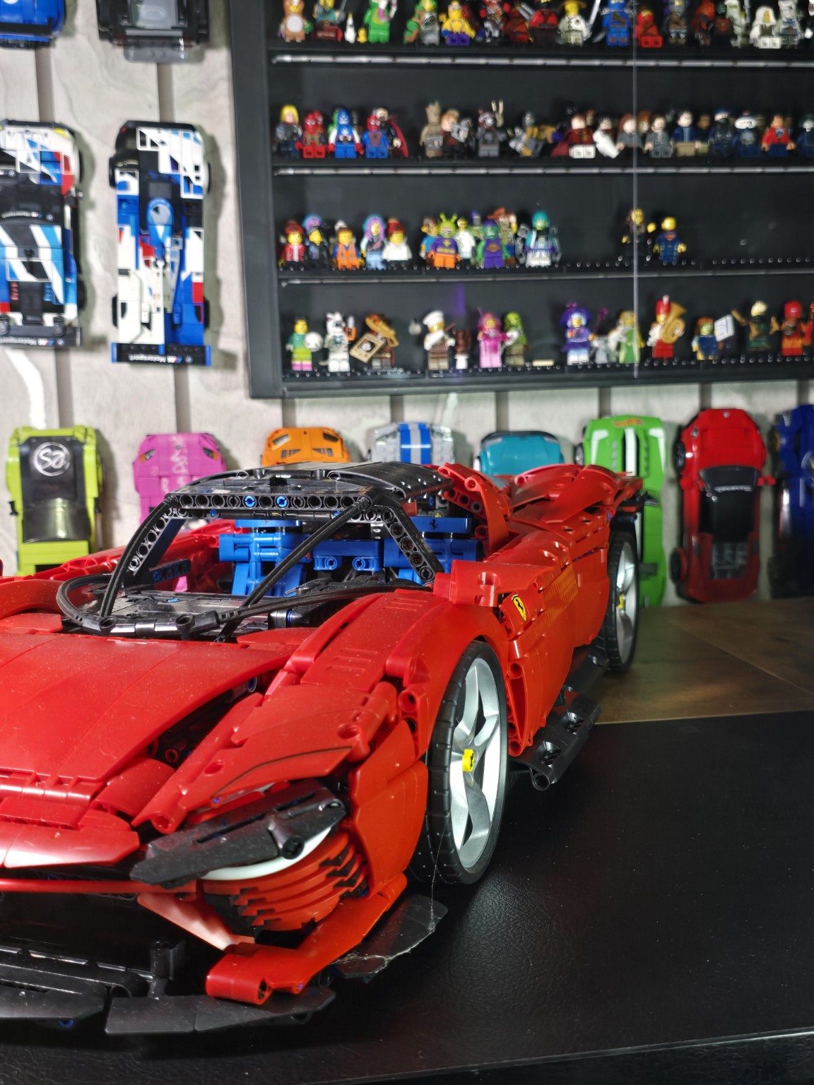 BrickVivid Ferrari Daytona SP3 1:8 scale finished build front angle by Bricks & Giggles