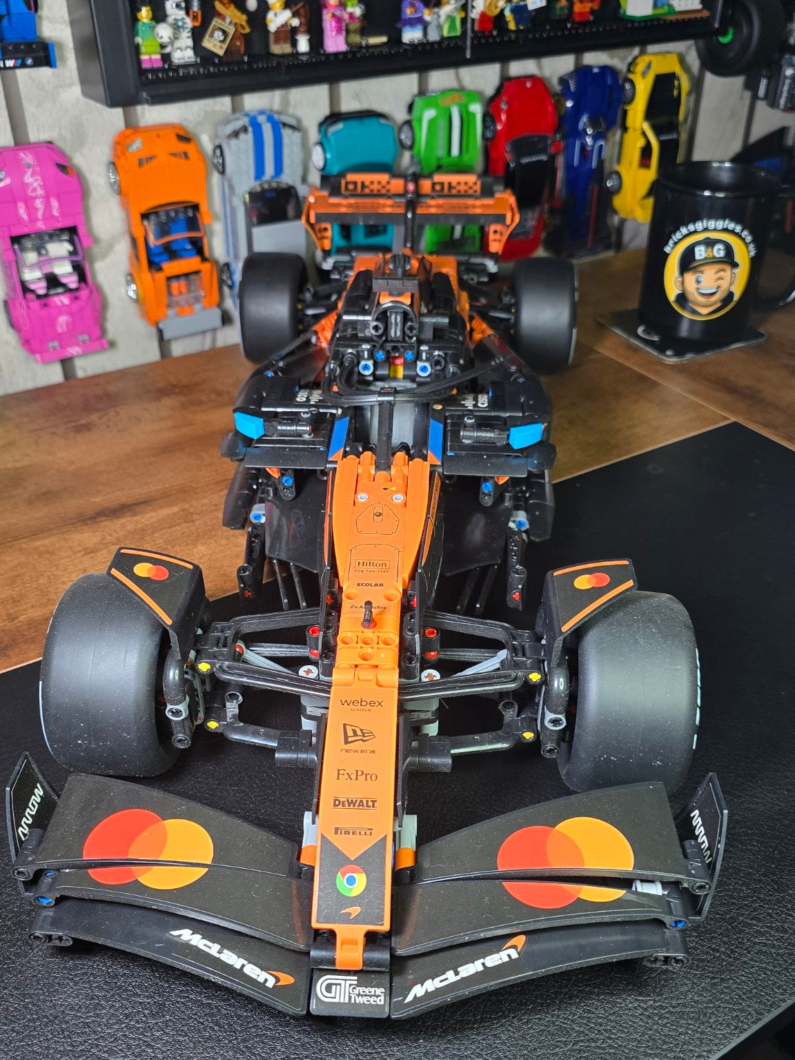 BrickVivid MCL39 F1 1:8 scale finished build photographed by Bricks & Giggles