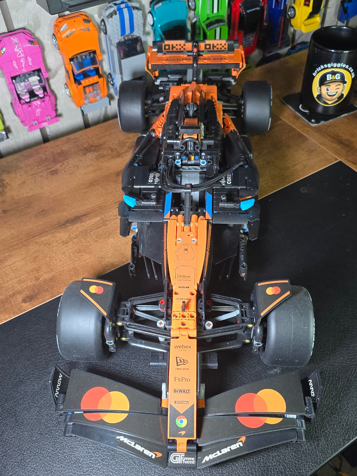 BrickVivid MCL39 F1 1:8 scale rear detail photographed by Bricks & Giggles