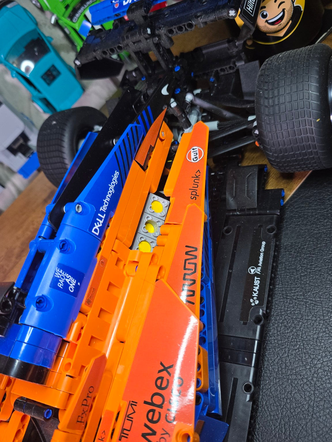 BrickVivid McLaren F1 race car build engine and sidepod mechanical detail