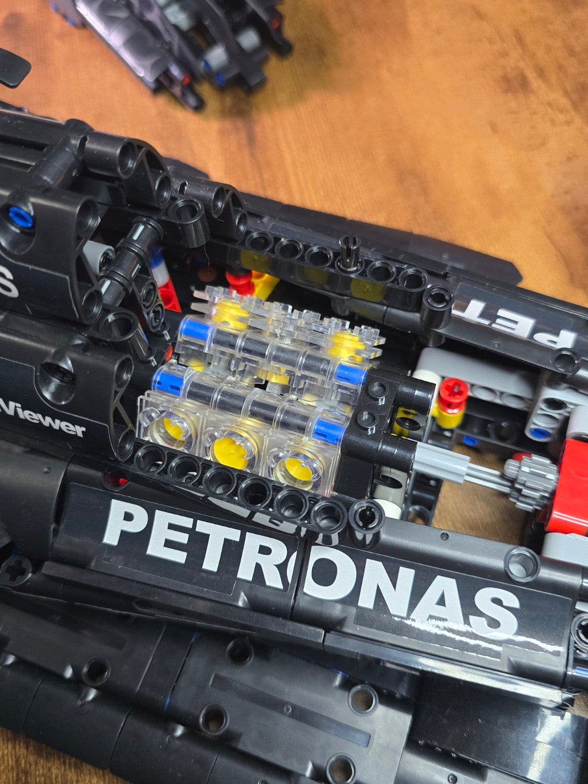 BrickVivid Mercedes F1 build engine and internal mechanical detail