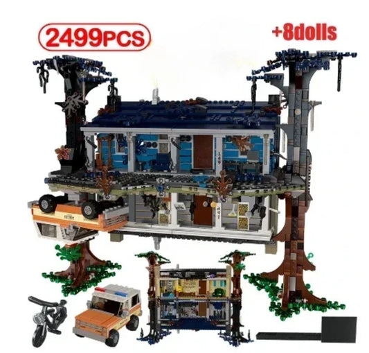 BrickVivid Stranger Things The Upside Down building set with Byers house and inverted Upside Down display