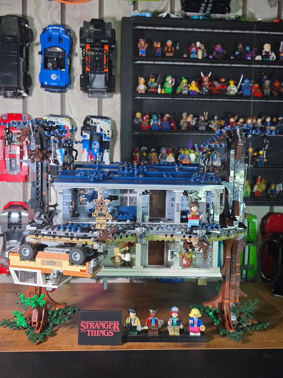 BrickVivid Stranger Things The Upside Down build flipped to display the dark Upside Down side