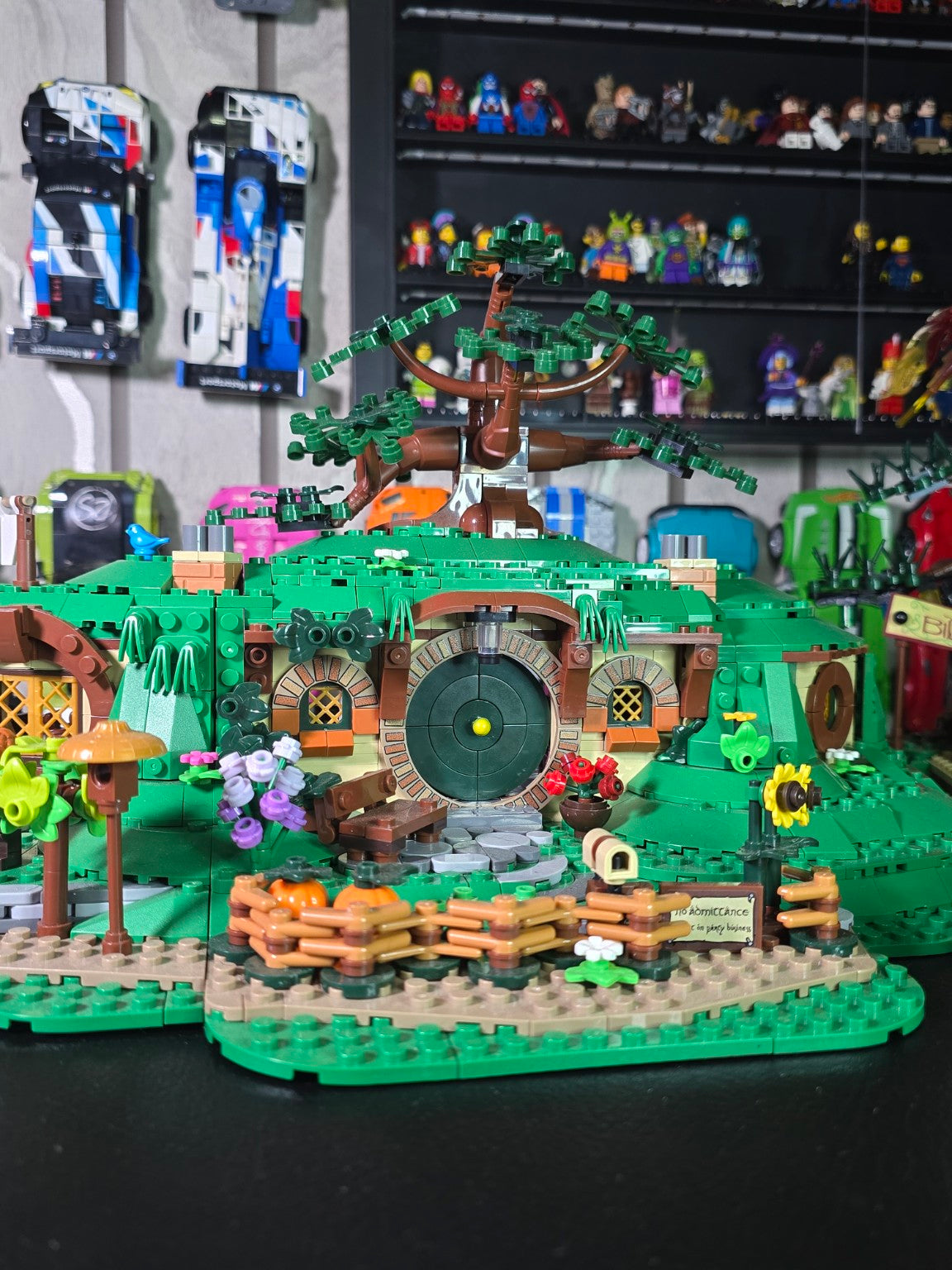 BrickVivid The Shire Bag End round green door exterior detail