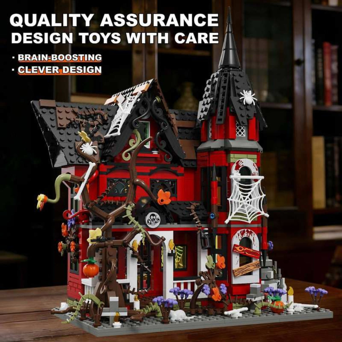 CraftBrickWorks Halloween Spooky House gothic modular display model