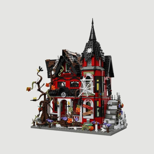 CraftBrickWorks Halloween Spooky House 1,249-piece modular building set