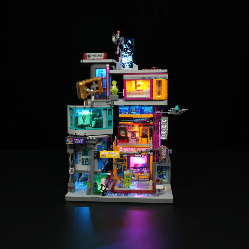 LumiBricks Game Stack – 2,580 Piece Cyberpunk Light-Up Building Set