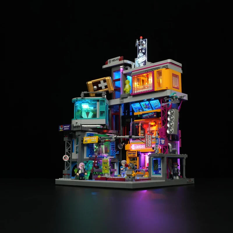 LumiBricks Game Stack – 2,580 Piece Cyberpunk Light-Up Building Set