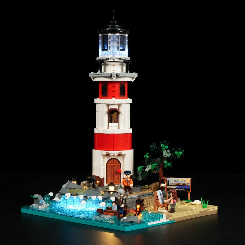 LumiBricks Sunrise Lighthouse – 1,632 Piece Light-Up Building Set