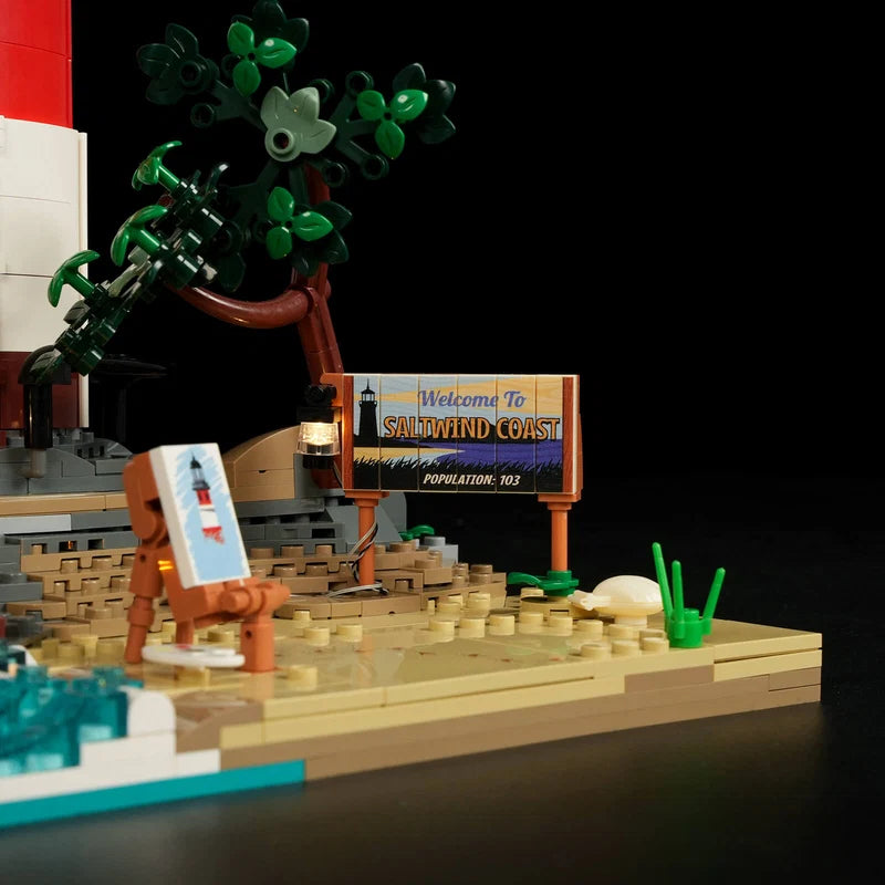 LumiBricks Sunrise Lighthouse – 1,632 Piece Light-Up Building Set