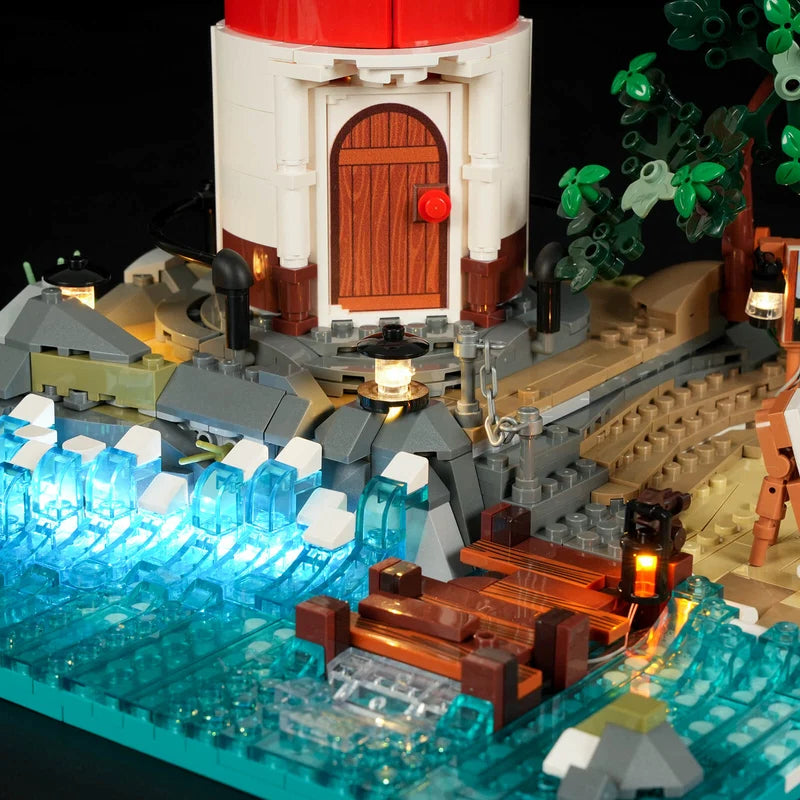 LumiBricks Sunrise Lighthouse – 1,632 Piece Light-Up Building Set