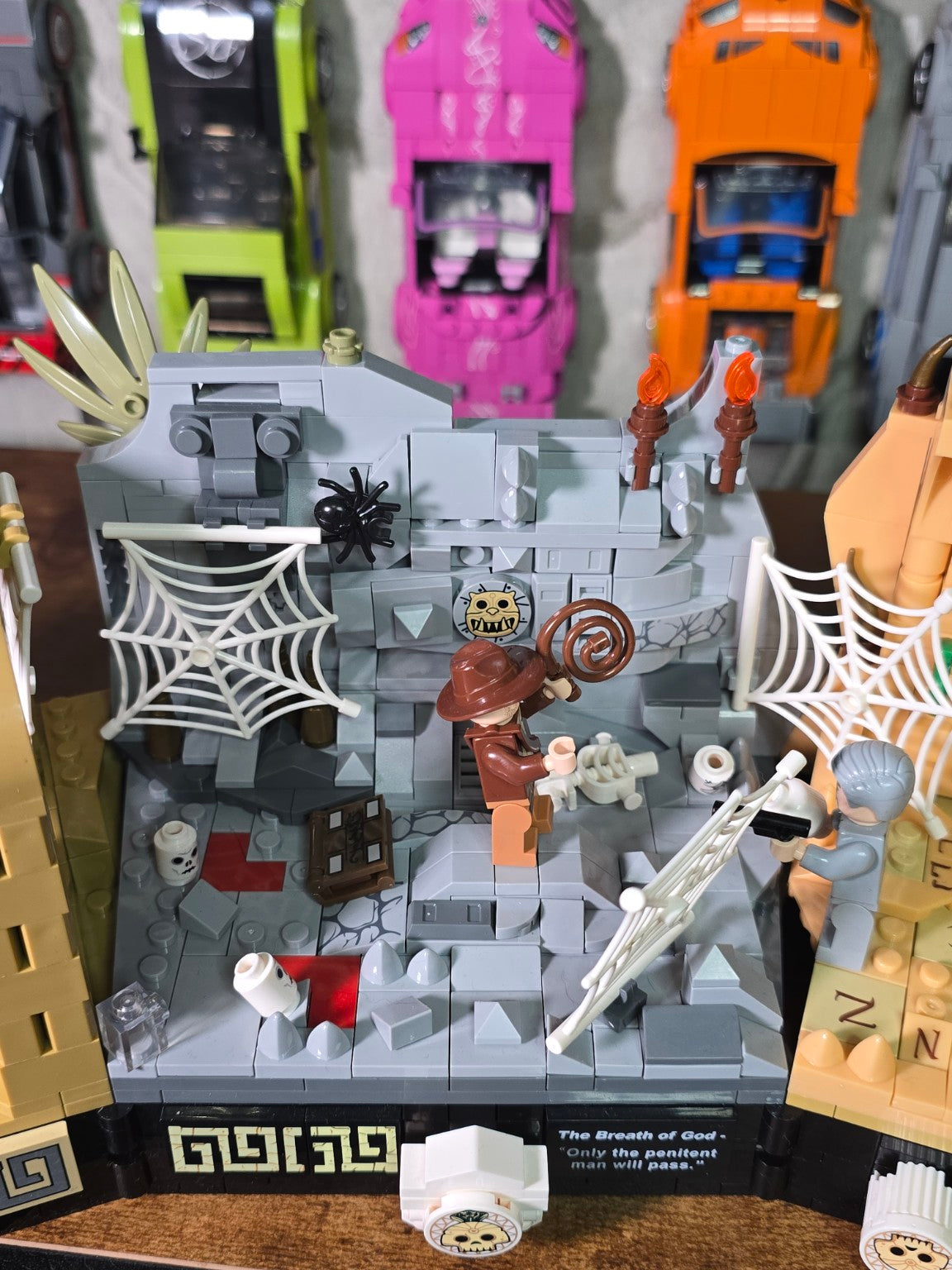 Close-up of the booby-trapped Breath of God chamber in the finished Temple build