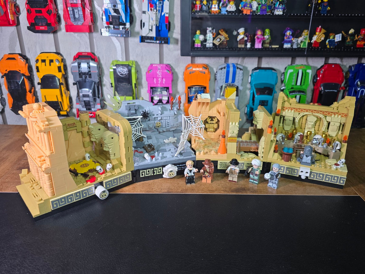 Finished Tokmoc Temple of the Holy Grail build displayed with figures